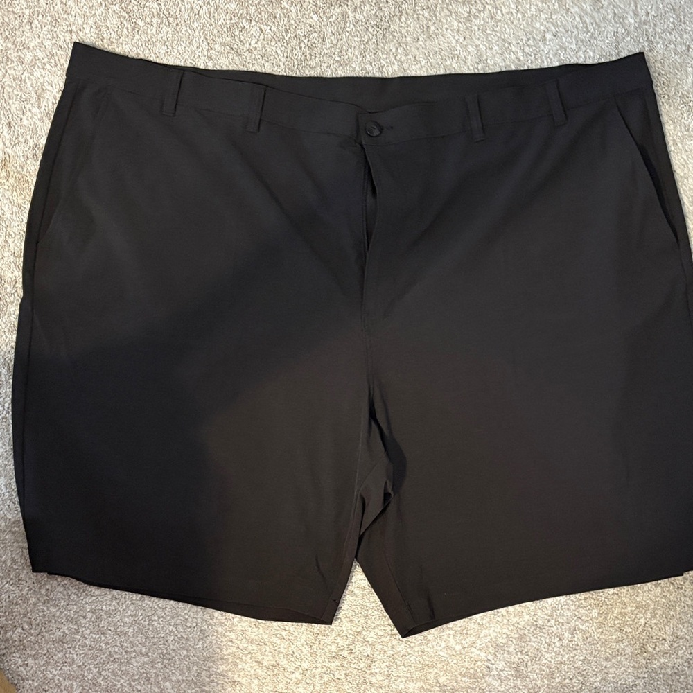 PGA Tour Men's Classic Black Flat Front Shorts